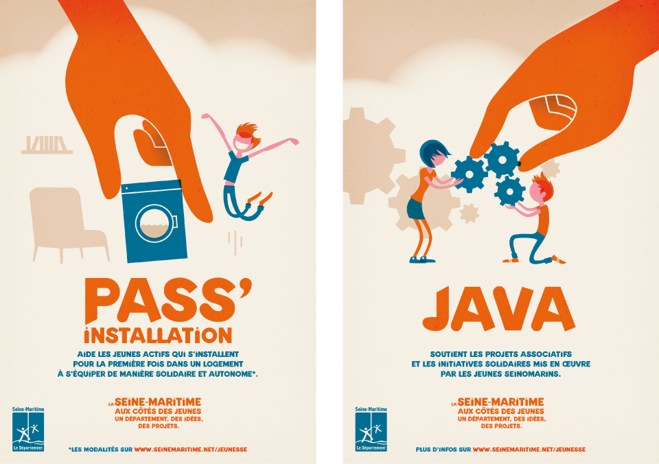 affiche seine maritime passe installation JAVA